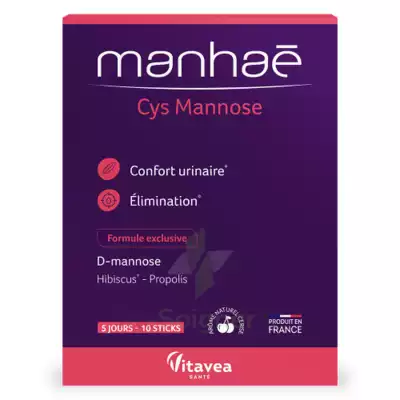 Nutrisanté Manhae Cys Mannose Poudre 10 Sticks à AIX-EN-PROVENCE