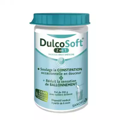 Dulcosoft 2 En 1 Constipation Et Ballonnement Poudre à Diluer Fl/200g à AIX-EN-PROVENCE